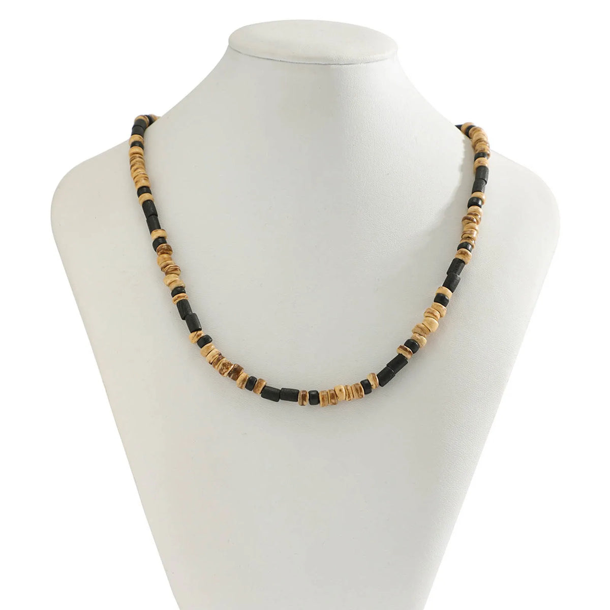 Bohemian Wood Beads Necklace Men's Necklace For Men Summer Beach Sufer Necklace For Men Necklace White Jewelry Women Necklace