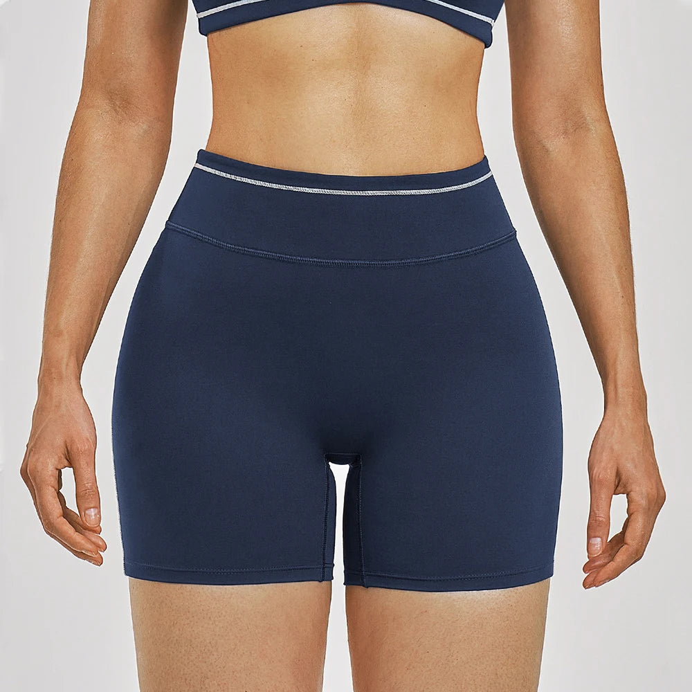Women High Waist Yoga Shorts Cycling Sports Shorts Gym Workout Shorts Push Up Fitness Sports Shorts Female Cycling Short Tights
