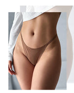 Ice Silk Seamless Women Thong Low Waist Sexy G String Quick Drying Panties Simple Underwear Traceless Thin Sports Yoga Briefs
