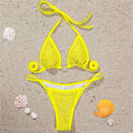Sexy Bling Rhinestone Mini Bikini Female Swimsuit Women Swimwear Two-Pieces Bikini Set Bather Bathing Suit Swim Lady V2064