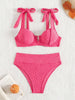 S - XL Underwired V Shaped Female Swimsuit High Waist Bikini Women Swimwear Two-pieces Bikini Set Bather Bathing Suit Swim Lady