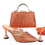 DoershowItalian Shoe and Bag Set New 2024 Women Shoes and Bag Set In Italy pink Italian Shoes with Matching Bag setHGH1-19