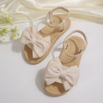 New Summer Flat Sandals Fashion Beach Slippers Outdoor Bow Tie Flat Shoes Home Women Anti-slip Trend Sandals