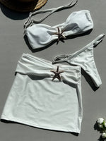 3 Pieces Starfish Thong Bikinis 2026 Solid Swimwear Female Sexy Solid Swimsuit Women & Beach Skirt Bathing Swimming Swim Suit