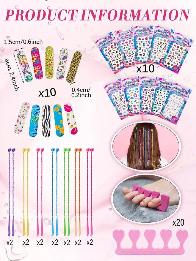 92 Pcs Spa Party Favors for Girls Slumber Party Supplies Kids Satin Robes Sleepover with Gift Bags for Girl Kids Birthday Gifts