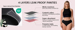 3pcs Period Panties - Seamless, Leakproof Underwear for Heavy Flow with Elegant Wooden Gift Packaging, Great Gift for Women