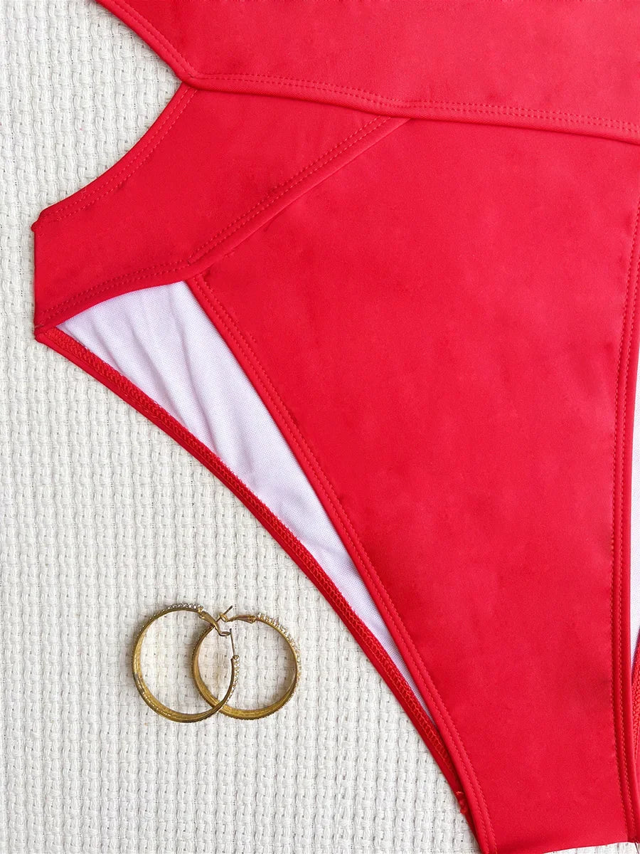 Scrunch Butt Swimsuits Deep V Neck Cross Backless One Piece Swimsuit Women Swimwear Female Monokini High Cut Bathing Suit Swim