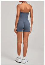 Womens Two Way Wear Bodysuit Sleeveless Yoga Stretch One Piece Romper Sexy Fitness Side Pockets Sportwears Bodysuit