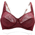 Bras For Womens Lace Bra Lager Bosom See Through Underwire Sexy Lingerie BH Tops Plus Size C D DD E F Cup