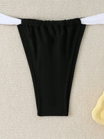 Strappy Bikinis 2026 Women Padded Thong Swimwear Female Sexy Swimsuit Solid Bathers Bathing Swimming Swim Suit Beachwear