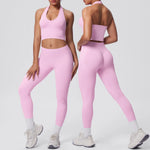 2pcs Yoga Set Gym Outfits Clothes Athletic Wear Yoga Suits For Women Fitness Set Tracksuits Sports Bra Gym Leggings Sportswear