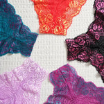 5pcs 1XL-4XL Plus Size Floral Panties Breathable Comfortable Female Underpants Fashion Sexy Lace Lingerie Elegant Lady Briefs