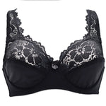 Womens Lager Bosom Lace Bralette Ladies Floral Unpadded Bra Sexy Lingerie See through Underwired Plus Size Brassiere Top