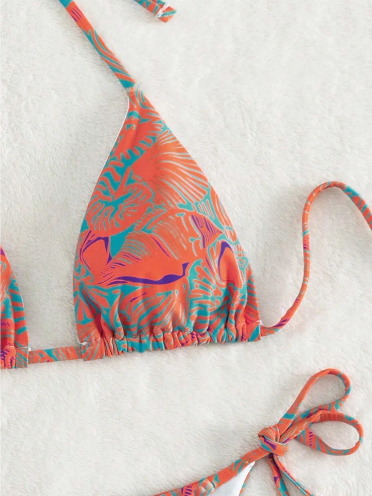 Sexy String Bikini 2024 Two Pieces Print Swimsuit Female Swimwear Women Thong Bikinis Set Bather Beachwear Bathing Suit Pool