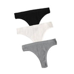 3Pcs/Set Seamless Panties Women Low Waist Briefs Soft Underwear Solid Color Sexy Lingerie Female Underpants Stretch Panty