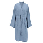 New Autumn Long Sleeve Crepe Cotton Loose Nightgown Comfortable Home Hotel Bathrobe Loungewear European American Style 2026