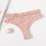 3Pcs/Set Sexy High Rise Panties Women Thongs Comfort G-String Underwear Sexy Lingerie Hollow Bottoms Female Underpants M-L