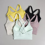 Integrated Fixed Cup Bra for Women Running, Fitness Beautiful Back, Skipping Rope, yoga Clothes, Professional Sports Vest, Linge