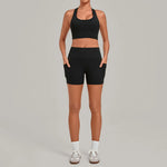 Women's Seamless Yoga Set Fitness Sports Slim‑Fit Beautiful Back Vest Training Workout Gym High Waist Butt-Lifting Pants Suits