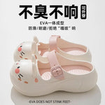 2025 New Cute Cartoon Slippers For Women Fashion Clogs Anti-slip Summer Shoes Girls Street Sandals 2 Way Wear Beach Slides