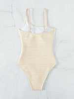 2026 Plain One Shoulder Swimsuit One Piece Solid Swimwear Women Sexy Bathers Bathing Swimming Swim Suit Female Beachwear