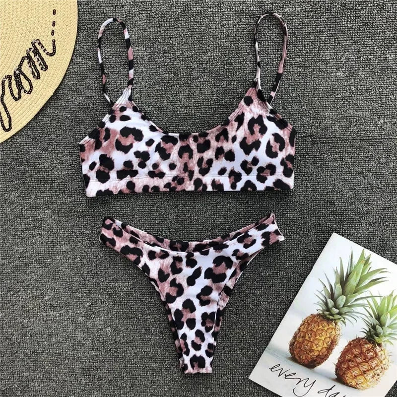 2026 Snake Leopard Brazilian Bikini Female Swimsuit Women Swimwear Two Pieces Bikini Set High Cut Bathing Suit Swim Beach Wear