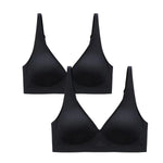 2Pcs/Set Seamless Bras for Women Non-wire Invisible Deep V Bralette Female Push Up Bras Underwear Sexy Lingerie