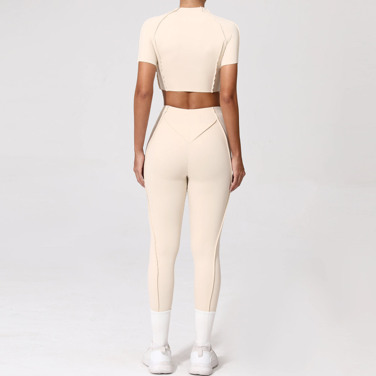 2PCS Yoga Suit Sports Set Women Quick-Drying Gym Set Women Tracksuit Running Workout Long Sleeve Sports Shirt Yoga Clothing