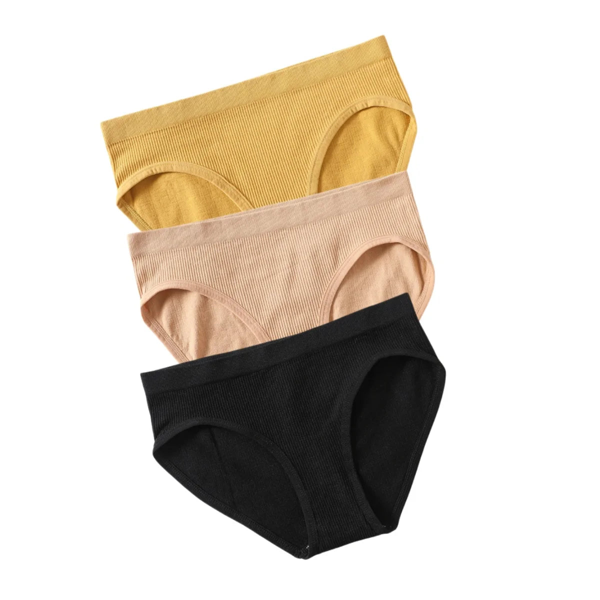 3Pcs/Set Seamless Classic Briefs Women Low Waist Panties Female Underpants Sexy Lingerie Sports Full Coverage Panty Underwear