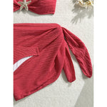 3PCS With Sarong Metal Star Halter Bikini Female Swimsuit Women Swimwear Three-Pieces Bikini Set Bather Bathing Suit Swim V7042
