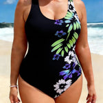 Multicolor Women's One-Piece Suit Swimwear 2026 Summer Vest Tankini Bodycon Racing Swimsuit High Waist Beachwear Large Size 4XL
