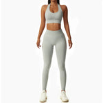 Sexy Halter Yoga Bra Gym Workout Push Up Running Sports Underwear Gathering Sports Vest Beautiful Back Fitness Top