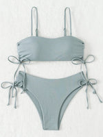 Sexy Bandeau Bikinis 2025 Women Brazilian Swimwear Female Swimsuit Two Pieces Bikini Set Bather Bathing Suits Girls Beach Wear
