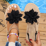 2026 NEWFlower Wedge Sandals for Women Summer Fashion Platform Slippers Woman Lightweight Non Slip Beach