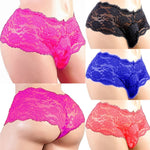 Men's Underwear Sexy Lingerie Sexy Panties Plus Siz Lace Sissy Male Breathable Jockstrap Briefs G-String Thongs Porno Underpants