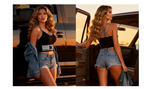 Black Rhinestone Camisole for Women Going Out Sequin Sparkly Top Double Adjustable Straps Clubbing Y2K Cute Tee