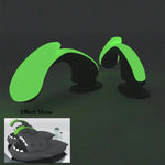 2pcs Detachable Fins Unisex Shark Slippers Charms Luminous In Dark Christmas Red Hat Halloween Pumpkin DIY Shoes Accessories