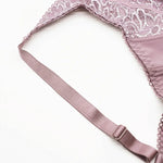 Large Size Bras For Women Flower-Dotted Unlined Underwire Female Underwear Lace Sexy Lingerie Top B C D DD E F Cup