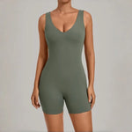 Women's Seamless Yoga Jumpsuits Fitness Sports Gym Beauty Backless Slim Fit Sling One-piece Running Workout Training Bodysuits