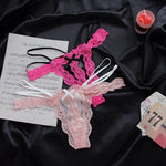 Lace G string Sexy Briefs Panties Women Underwear Hollow Out Thong High Quality Transparent Underpants Lingerie Girls Intimates