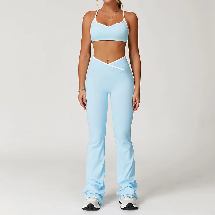 Sportswear Woman Gym Sports Bra Shorts Leggings 2 Piece Set Workout Naked Feeling Seamless Female Fitness Clothing Tracksuits