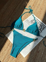 Sexy Micro Bikini 2026 Mujer Women Orange White Metal Ring Ornament Push Up Swimsuit Brazilian Beach Bathing Suit Thong Swimwear