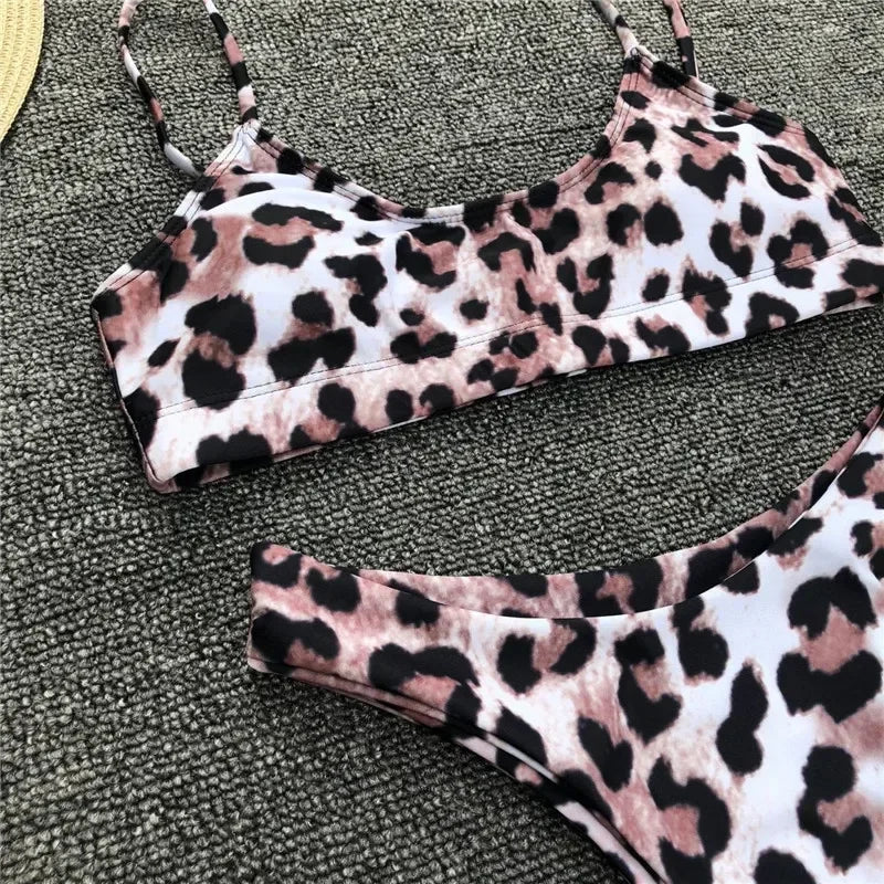 2026 Snake Leopard Brazilian Bikini Female Swimsuit Women Swimwear Two Pieces Bikini Set High Cut Bathing Suit Swim Beach Wear