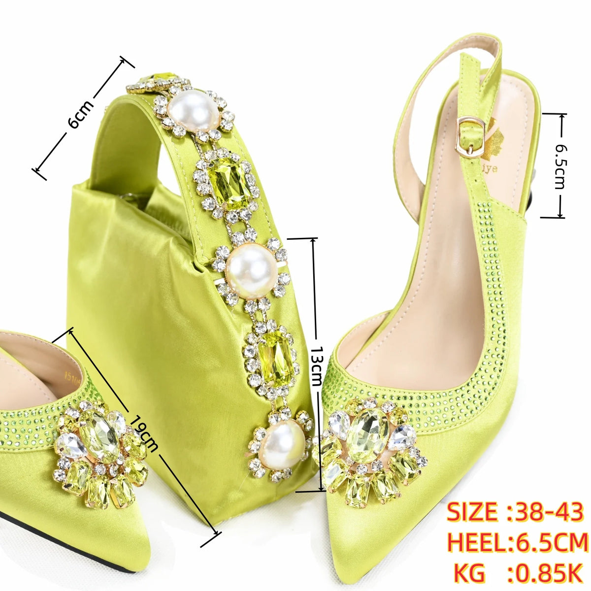Doershow Lastest Italian Design Fashion Style Ladies Shoes with Matching Bag Set 2025 Nigerian Shoes and Bag SetHGB1-1