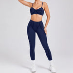 New Yoga Set Women Tracksuit Workout Legging Athletic Suit Gym Push Up Legging Fitness Bra Sports Wear Active Wear