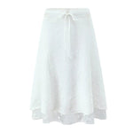 Foridol Summer White Dress Set Women 2pcs Matching Set Skirt Outfits Spaghetti Strap Top+skirt Set Vacation Beach Dress 2025