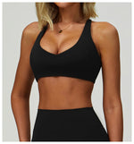 Sports Bra Women Top Push Up Fitness Yoga Bra Workout Underwear High Strength Sport Tops Women Breathable Running Vest Gym Wear
