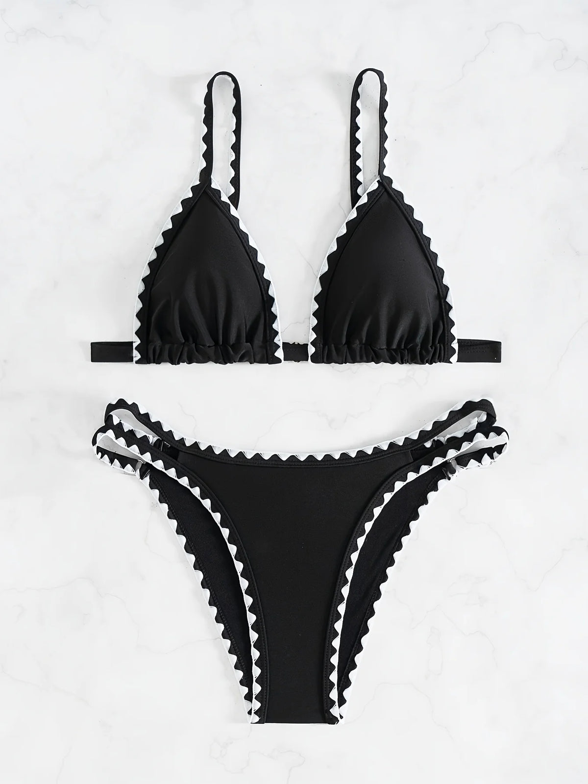 ZTVitality Sexy Push Up Floral Print Bikini Set 2025 New Arrival Padded Bra Whip Stitch Swimsuit Women's Swimwear Summer Biquini