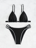 ZTVitality Sexy Push Up Floral Print Bikini Set 2025 New Arrival Padded Bra Whip Stitch Swimsuit Women's Swimwear Summer Biquini