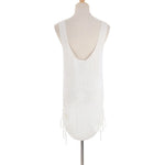 20 Colors Backless Lace Up Crochet Knitted Tunic Beach Cover Up Cover-ups Beach Dress Beach Wear Beachwear Female Women V5479